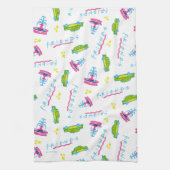 FRIENDS™タクシーと噴水のパターン キッチンタオル (縦)