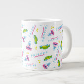 FRIENDS™タクシーと噴水のパターン ジャンボコーヒーマグカップ (正面右)