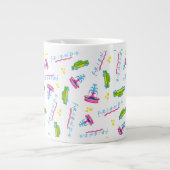 FRIENDS™タクシーと噴水のパターン ジャンボコーヒーマグカップ (正面)