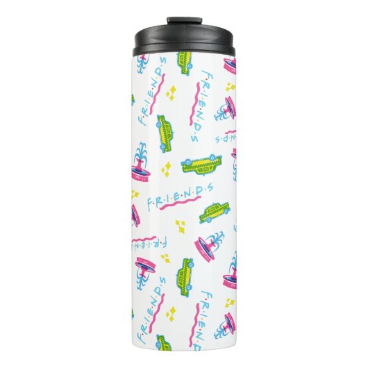 FRIENDS™タクシーと噴水のパターン タンブラー (正面)