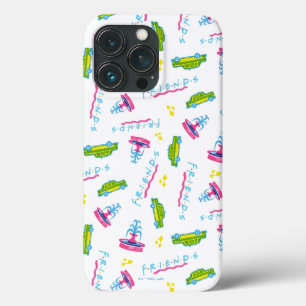 FRIENDS™タクシーと噴水のパターン iPhone 13 PROケース