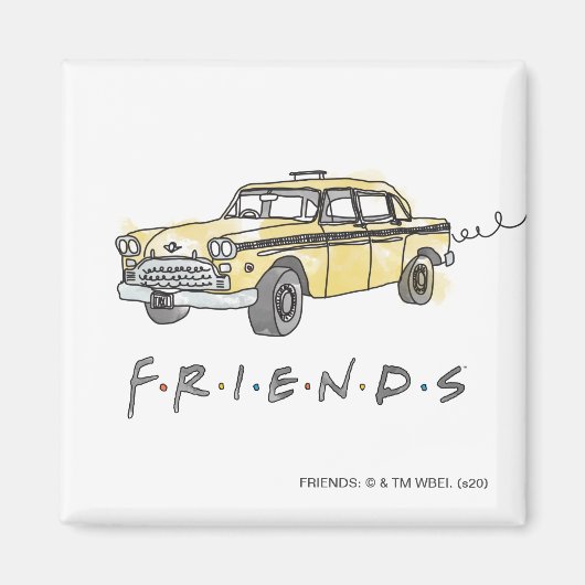 FRIENDS™ | タクシー マグネット (正面)