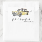 FRIENDS™ | タクシー 長方形シール (バッグ)