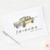 FRIENDS™ | タクシー 長方形シール (封筒)