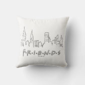 FRIENDS™ | ニューヨークシティのシルエット クッション (裏面)