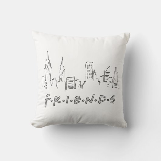 FRIENDS™ | ニューヨークシティのシルエット クッション (正面)