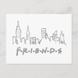 FRIENDS™ | ニューヨークシティのシルエット ポストカード