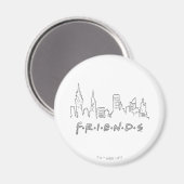 FRIENDS™ | ニューヨークシティのシルエット マグネット (正面/裏面)