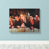 FRIENDS™ | バルコニーにいるギャング キャンバスプリント (インサイチュ (ウッドフロア))