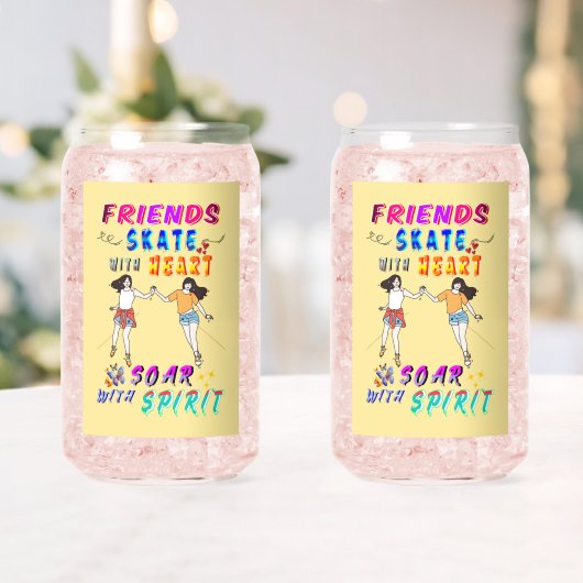 Friends バーウェア スケート ハート ソア スピリット ガラス缶 (インサイチュ (ウェディング))