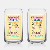 Friends バーウェア スケート ハート ソア スピリット ガラス缶 (裏面)