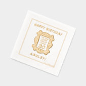 FRIENDS™ | バースデーのあるあるエピソード 箔ナプキン (左)