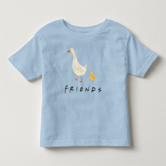 FRIENDS™ | ヒヨコとアヒル トドラーTシャツ (正面)