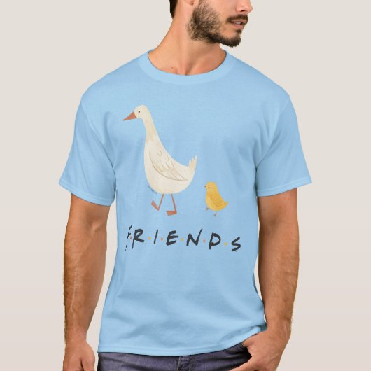 FRIENDS™ | ヒヨコとアヒル Tシャツ (正面)