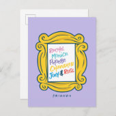 FRIENDS™ピープルの名前 インビテーションポストカード (正面/裏面)