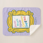 FRIENDS™ピープルの名前 シェルパブランケット (正面(横))