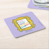 FRIENDS™ピープルの名前 スクエアペーパーコースター (アングル)