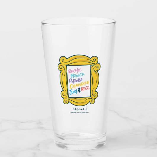 FRIENDS™ピープルの名前 タンブラーグラス (正面)