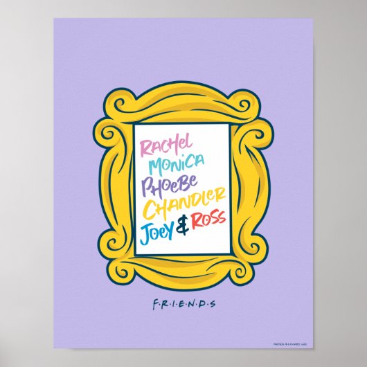 FRIENDS™ピープルの名前 ポスター (正面)
