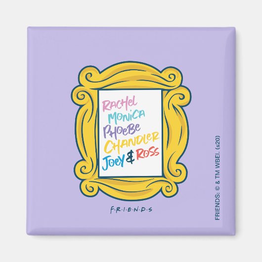 FRIENDS™ピープルの名前 マグネット (正面)