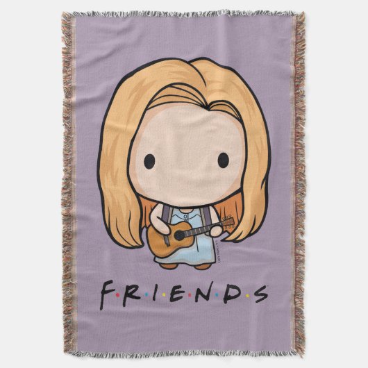 FRIENDS™ | フィービーちびキャラ スローブランケット (正面縦)