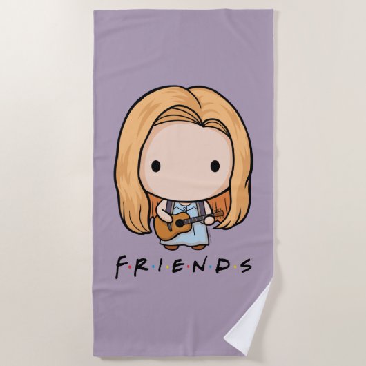 FRIENDS™ | フィービーちびキャラ ビーチタオル (正面)