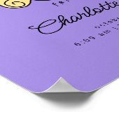 FRIENDS™ フォトフレーム | 新生児の誕生情報 ポスター (角)