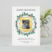 FRIENDS™フォトホリデークリスマスカード 箔シーズンカード (立ち正面)