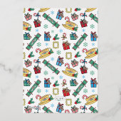 FRIENDS™フォトホリデークリスマスカード 箔シーズンカード (裏面)