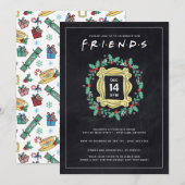 FRIENDS™フレンドスマスホリデーパーティー 招待状 (正面/裏面)
