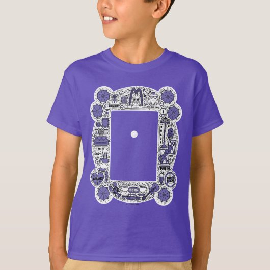 FRIENDS™フレーム落書きアート Tシャツ (正面)