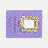 FRIENDS™フローラ写真フレーム |ベビー誕生の状態 フリースブランケット (正面(横))