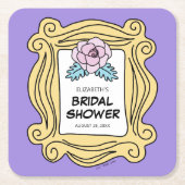 FRIENDS™ | ブライズシャワーに出席するのはこの回 スクエアペーパーコースター (正面)