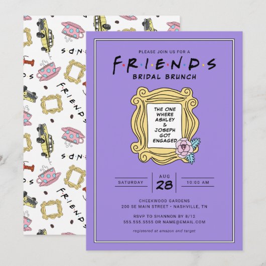FRIENDS™ | ブライダルブランチのひととき 招待状 (正面/裏面)