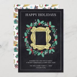 FRIENDS™ホリデークリスマスチョークボードカード 招待状