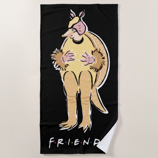 FRIENDS™ | ホリデー・アルマジロ ビーチタオル (正面)