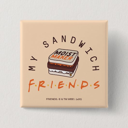 FRIENDS™ | マイサンドイッチ 缶バッジ (正面)