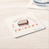 FRIENDS™ | モイストメイカーサンド スクエアペーパーコースター (アングル)