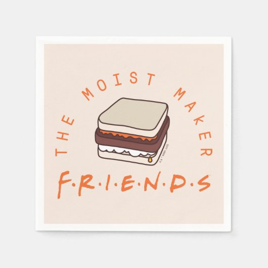 FRIENDS™ | モイストメイカーサンド スタンダードカクテルナプキン (正面)