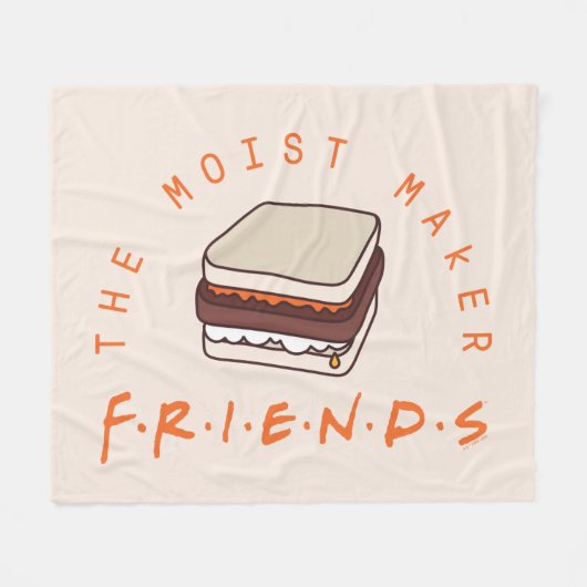 FRIENDS™ | モイストメイカーサンド フリースブランケット (正面(横))
