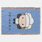 FRIENDS™ | モニカちびキャラ スローブランケット (正面)