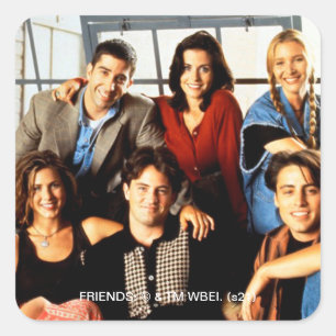FRIENDS™ モニカのアパートに集まったキャスト スクエアシール