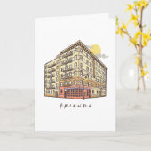 FRIENDS™ | モニカのアパートの建物 カード (黄色い花)