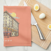 FRIENDS™ | モニカのアパートの建物 キッチンタオル (四つ折り)
