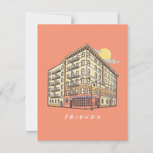 FRIENDS™ | モニカのアパートの建物 ノートカード (正面)