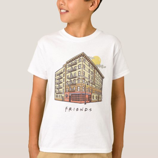 FRIENDS™ | モニカのアパートの建物 Tシャツ (正面)