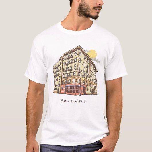 FRIENDS™ | モニカのアパートの建物 Tシャツ (正面)
