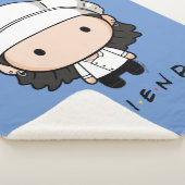 FRIENDS™ |モニカチビ（小さくかわいく書いた感じ） シェルパブランケット (3/4)