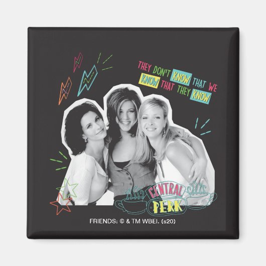 FRIENDS™ | モニカ、レイチェル＆フィービー マグネット (正面)