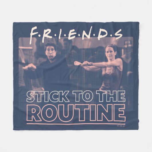 FRIENDS™ | ルーティーンを貫いて フリースブランケット (正面(横))
